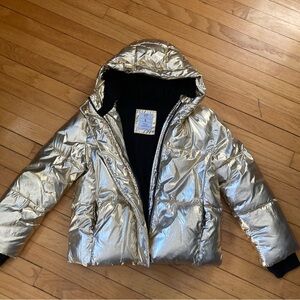 GAP Metallic Gold Kids Puffer Jacket